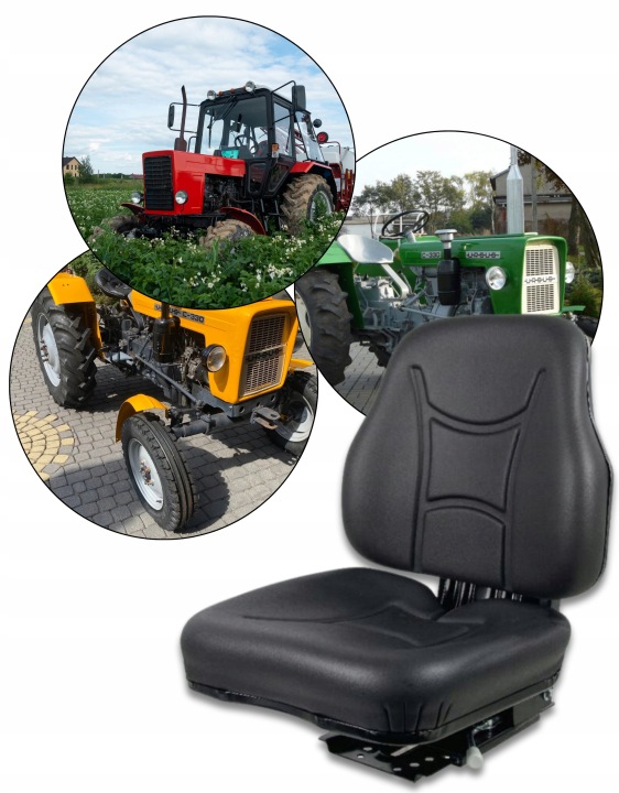 Odpružené sedadlo DELUX | Ursus C-330 C-360 Zetor MF | Ekokoža